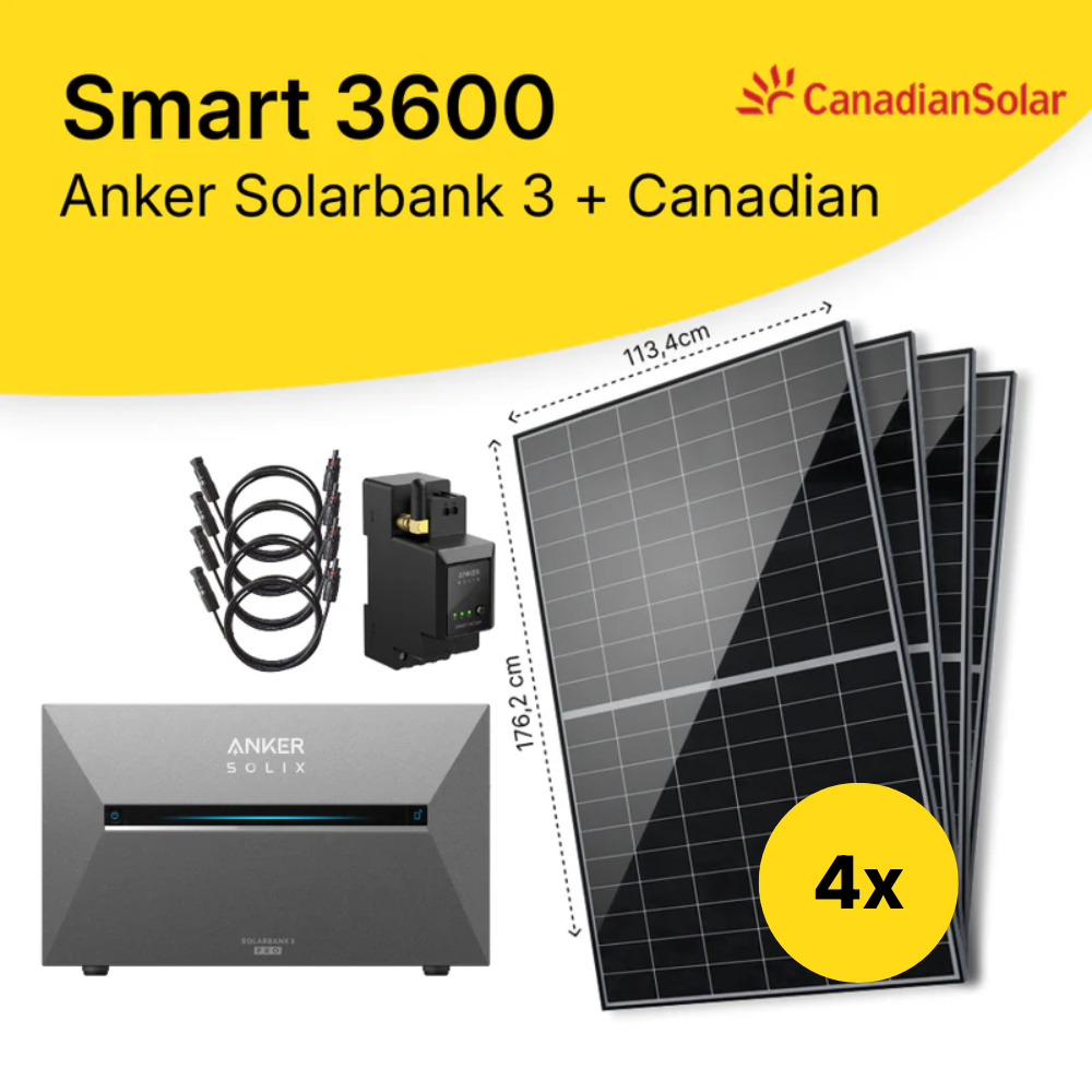 Smart 3600 (Anker Solarbank 3 Pro + Canadian Solar) Solaranlage