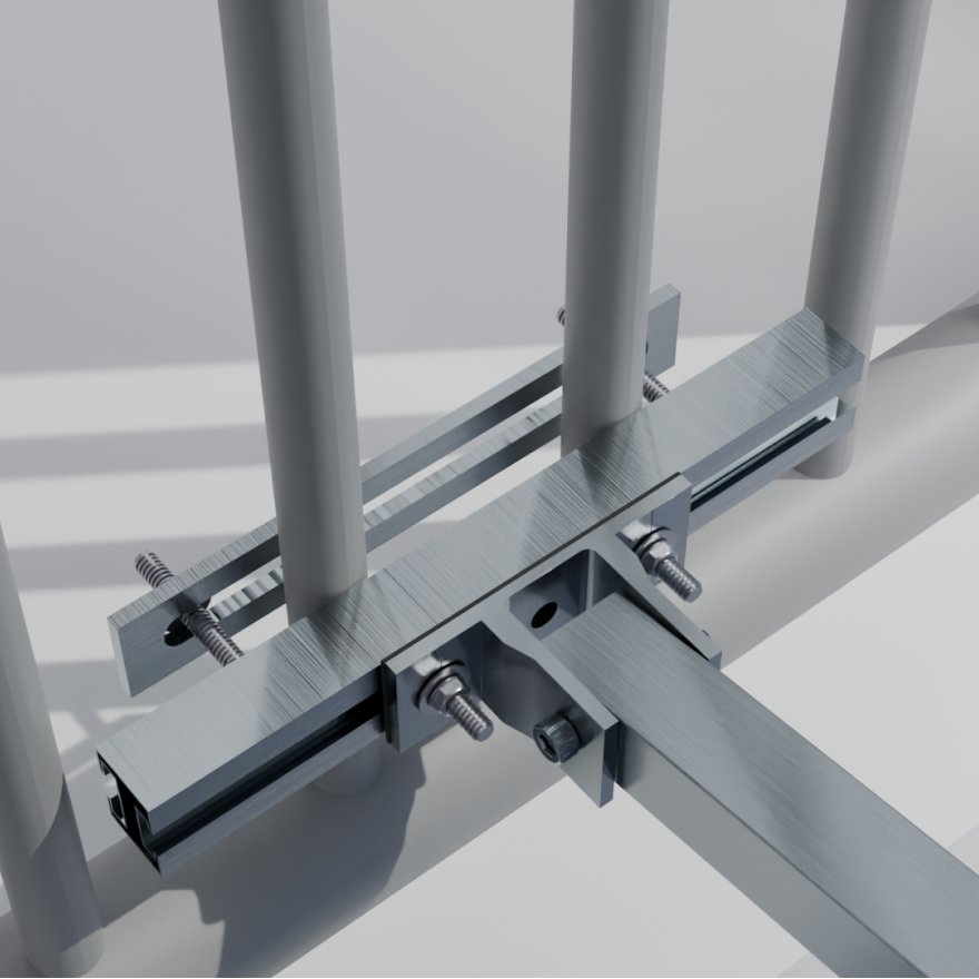 Balcony adjustable mount