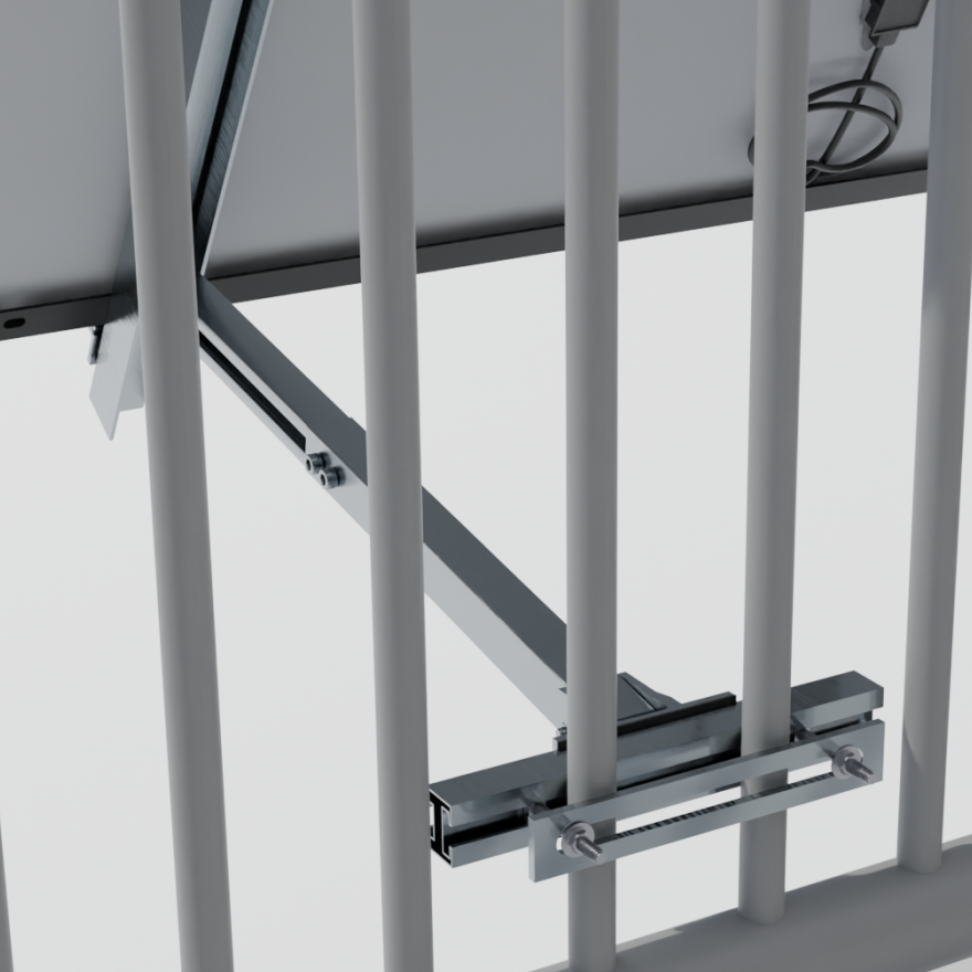 Balcony adjustable mount