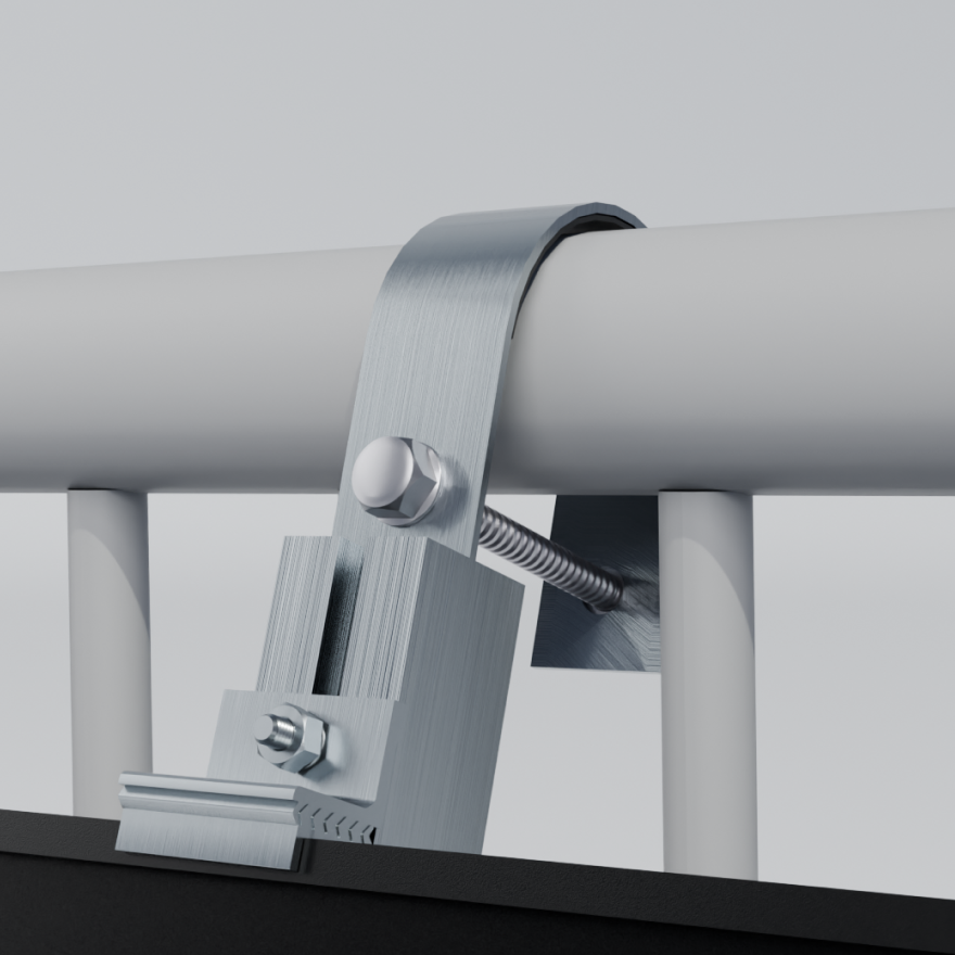Balcony adjustable mount