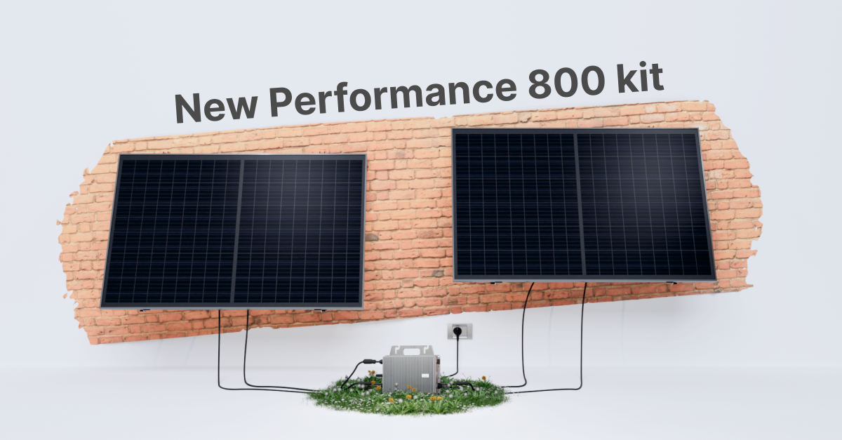 The new Performance 800 plugin solar kit maximizes efficiency and minimizes your bill