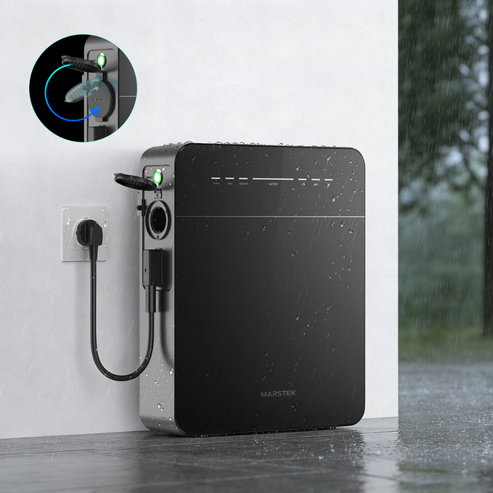 Compact storage to save money and keep your home always powered
