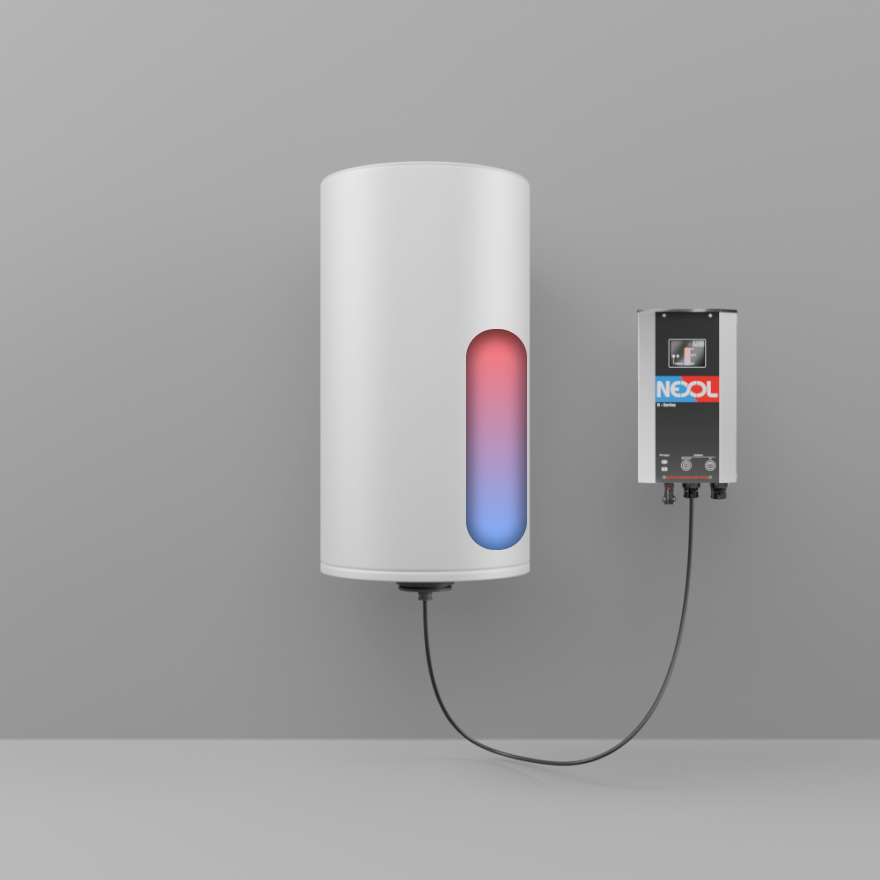 120L solar-powered boiler for sustainable water heating – Caldera solar de 120L para calefacción de agua sostenible